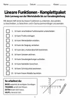 Vorschau - Arbeitsblätter - Lineare Funktionen | Klasse 9 Komplettpaket - Seite 2