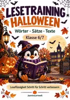 Vorschau - Arbeitsblätter - Lesetraining/ Leseförderung Klasse 6/7 Halloween - Deckblatt