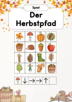 Vorschau - Spiele - Herbstpfad | Herbstspiel | Spiel für den Herbst | Orientierungsspiel - Deckblatt