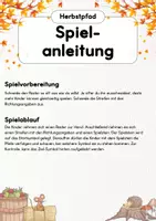 Vorschau - Spiele - Herbstpfad | Herbstspiel | Spiel für den Herbst | Orientierungsspiel - Seite 1