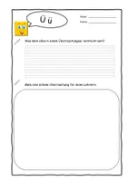 Vorschau - Arbeitsblätter - Klaro DaZ-& Förder Alphabetheft Buchstabenkombination ü - Deckblatt