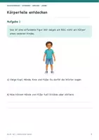 Vorschau - Arbeitsblätter - Mein Körper | Sachunterricht Klasse 1–2 - Seite 3