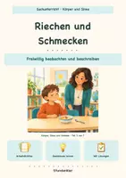 Vorschau - Arbeitsblätter - Riechen und Schmecken | Sachunterricht Klasse 1–2 - Deckblatt