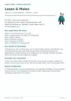 Vorschau - Arbeitsblätter - Lesen & Malen 1/2 – 12 Motive, 2 Lesestufen - Seite 1