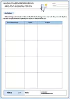 Vorschau - Klassenarbeiten - Lernkontrolle/Hausaufgabenüberprüfung Rechtschreibstrategien - Seite 1