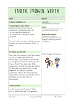Vorschau - Unterrichtsreihen - Laufen, Springen, Werfen - Basis Leichtathletik - Seite 1