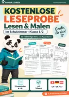 Vorschau - Arbeitsblätter - Gratis: Lesen & Malen Klasse 1/2 – Schulzimmer - Deckblatt