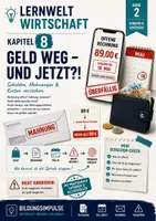 Vorschau - Unterrichtsreihen - Geld weg – und jetzt?! Schulden, Mahnungen & Kosten verstehen | Lernwelt Wirtschaft - Deckblatt