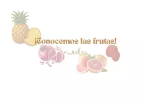 Vista previa - Refuerzo / NEE / Materiales de apoyo - Conocemos las frutas - material TEACCH - Portada
