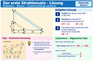 Vorschau - Arbeitsblätter - Strahlensatz Aufgabe Anwendung - Seite 2