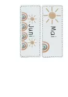 Vorschau - Poster - Klassenkalender - Kalender Boho-Stil blau - Seite 3
