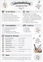 Vorschau - Unterrichtsreihen - Instrumentengruppen Musik Klasse 2-4 - Seite 1