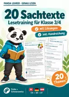 Vorschau - Arbeitsblätter - 20 Sachtexte Klasse 3/4 – Lesen & Verstehen - Deckblatt