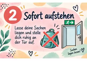 Vorschau - Arbeitsblätter - Was mache ich bei Feueralarm ? Kindgerechtes Material für die Schule - Seite 3