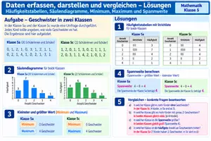 Vorschau - Arbeitsblätter - Daten erfassen, darstellen und vergleichen Tafelbild - Seite 2