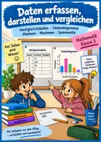 Vorschau - Arbeitsblätter - Daten erfassen, darstellen und vergleichen - Deckblatt