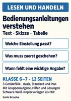 Vorschau - Arbeitsblätter - Bedienungsanleitungen verstehen - Deckblatt