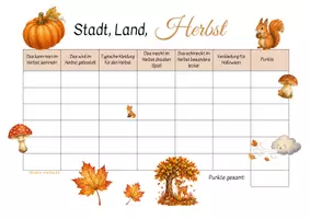 Vorschau - Spiele - Stadt Land Fluss Herbst - Spielspaß für die Herbstzeit - Seite 1