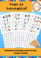 Vorschau - Fördermaterial/Inklusion - Knack die Konsonanten - Konsonantenverbindungen spielerisch lesen - Deckblatt