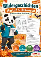 Vorschau - Arbeitsblätter - 10 Bildergeschichten Herbst/Halloween – 3/4 - Deckblatt