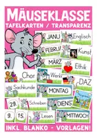 Vorschau - Präsentationen/Tafelbilder - Mäuseklasse Tagestransparenz - Deckblatt