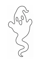 Vorschau - Mal- und Bastelvorlagen - Gespenster - Fensterdeko Halloween und Herbst - Seite 1