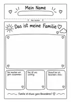 Vorschau - Mal- und Bastelvorlagen - Elternabend - Platz finden - Willkommenszettel von den Kindern beim 1. Elternabend - Seite 1