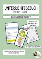 Vorschau - Stundenentwürfe - Unterrichtsbesuch Deutsch Kl. 1 – Buchstabeneinführung F - Deckblatt