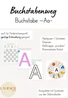 Vorschau - Arbeitsblätter - Arbeitsmaterial zum Buchstabenweg- Buchstabe A/a - Deckblatt