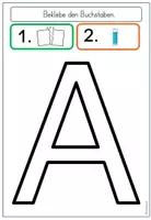 Vorschau - Arbeitsblätter - Arbeitsmaterial zum Buchstabenweg- Buchstabe A/a - Seite 3