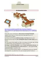 Vorschau - Arbeitsblätter - Karl der Große - Reich und Herrschaft. Die Aachener Kaiserpfalz - Deckblatt
