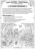 Vorschau - Arbeitsblätter - Materialpaket - Herbstwortschatz DaZ + s/w Kopiervorlage - Seite 2