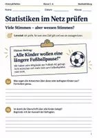 Vorschau - Arbeitsblätter - Statistiken prüfen Arbeitsheft Klasse 5–6 - Deckblatt