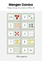 Vorschau - Fördermaterial/Inklusion - Mengen Domino - Mengen erfassen und zuordnen ZR 10 - Deckblatt