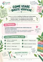 anteprima - Esercizi - Verifiche di italiano inclusive – Classe Quinta (versione classe + adattata DSA, con soluzioni) - Pagina 1