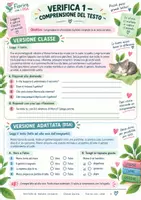 anteprima - Esercizi - Verifiche di italiano inclusive – Classe Quinta (versione classe + adattata DSA, con soluzioni) - Pagina 2