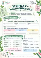 anteprima - Esercizi - Verifiche di italiano inclusive – Classe Quinta (versione classe + adattata DSA, con soluzioni) - Pagina 3