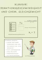 Vorschau - Klassenarbeiten - Klausur: Reaktionsgeschwindigkeit und chem. Gleichgewicht inkl. Erwartungshorizont (Einführungsphase, editierbar) - Deckblatt