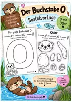 Vorschau - Arbeitsblätter - O wie Otter kreative Bastelvorlage - Deckblatt