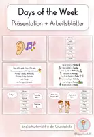 Vorschau - Arbeitsblätter - Days of the Week – Englisch Klasse 3 | Präsentation & Arbeitsblätter - Deckblatt