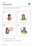 Vorschau - Arbeitsblätter - Ein neuer Stundenplan: Deutsch Klasse 2, Leseheft mit Lösungen - Seite 2