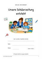 Vorschau - Arbeitsblätter - Unsere Schülerzeitung entsteht: Deutsch Lesen, Schreiben, Leseheft, Schreibheft und Arbeitsblätter mit Lösungen - Seite 1