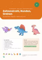 Vorschau - Stundenentwürfe - Rechenwelten · Dino-Land — Einheit 2: Zahlenstrahl, Runden, Ordnen (Mathe Klasse 3) - Seite 1