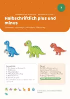 Vorschau - Stundenentwürfe - Rechenwelten · Dino-Land — Einheit 3: Halbschriftlich plus und minus (Mathe Klasse 3) - Deckblatt