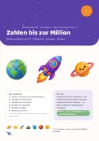 Vorschau - Stundenentwürfe - Rechenwelten · Weltraum — das 5er-Paket: Große Zahlen und schriftliche Verfahren, Mathe Klasse 4 - Seite 2