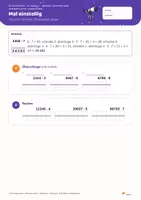 Vorschau - Stundenentwürfe - Schriftlich multiplizieren – Mathe Klasse 4 - Seite 3