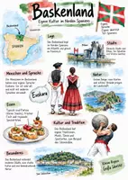 Vorschau - Arbeitsblätter - Lernplakat + Arbeitsblätter zum Thema "Baskenland" + Lösung & MP3 - Deckblatt