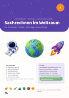 Vorschau - Stundenentwürfe - Rechenwelten · Weltraum — Einheit 5: Sachrechnen im Weltraum (Mathe Klasse 4) - Deckblatt