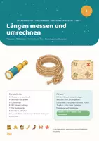 Vorschau - Stundenentwürfe - Rechenwelten · Pirateninsel — Einheit 2: Längen messen und umrechnen (Mathe Klasse 3 und 4) - Deckblatt