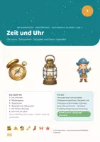 Vorschau - Stundenentwürfe - Rechenwelten · Pirateninsel — Einheit 3: Zeit und Uhr (Mathe Klasse 3 und 4) - Deckblatt